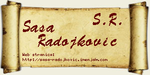 Saša Radojković vizit kartica